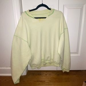 Urban Outfitters | Sweaters | Uo Notched Fleece Crew Neck Sweatshirt